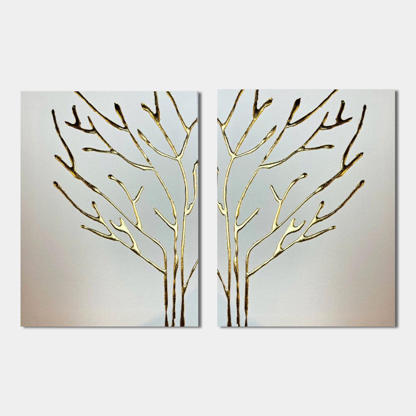Elegant Gold-Leaf Branch