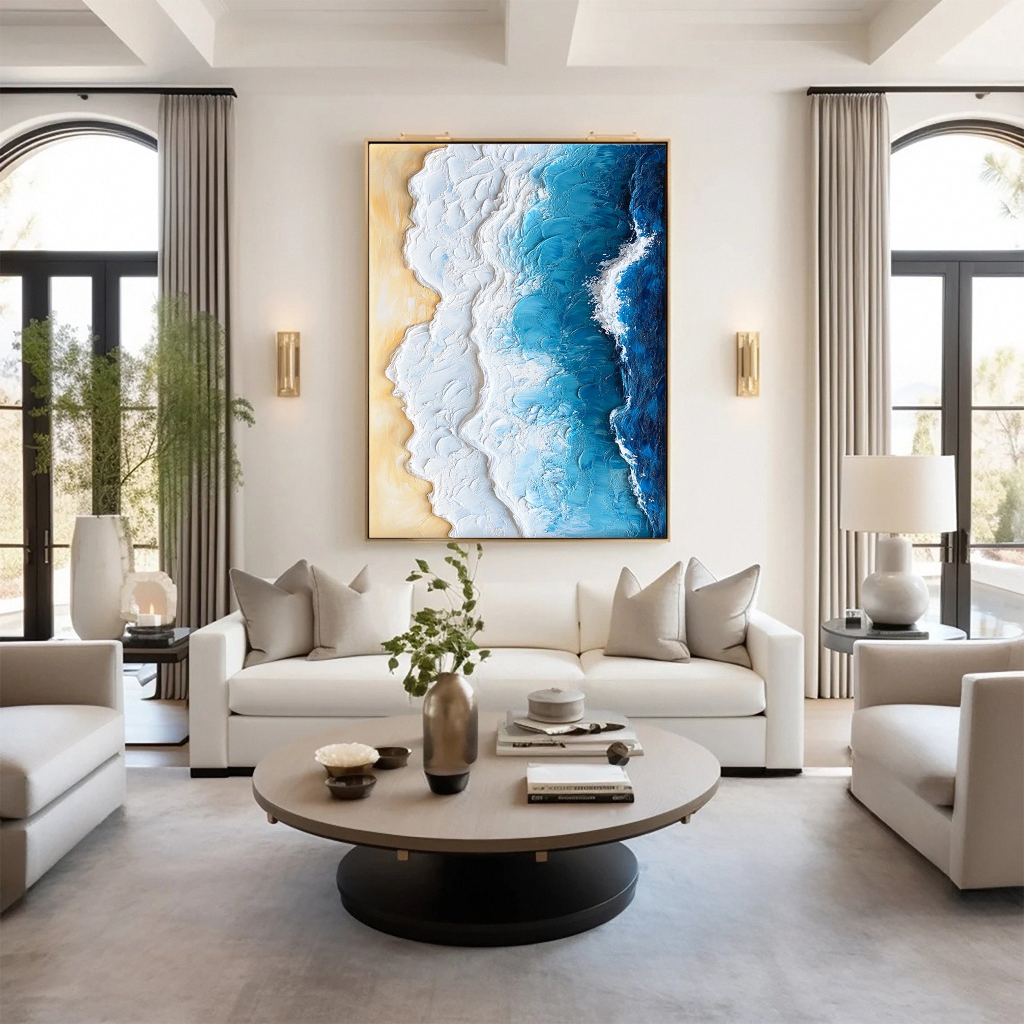 Ocean Edge - 3D Textured Ocean Seascape Art