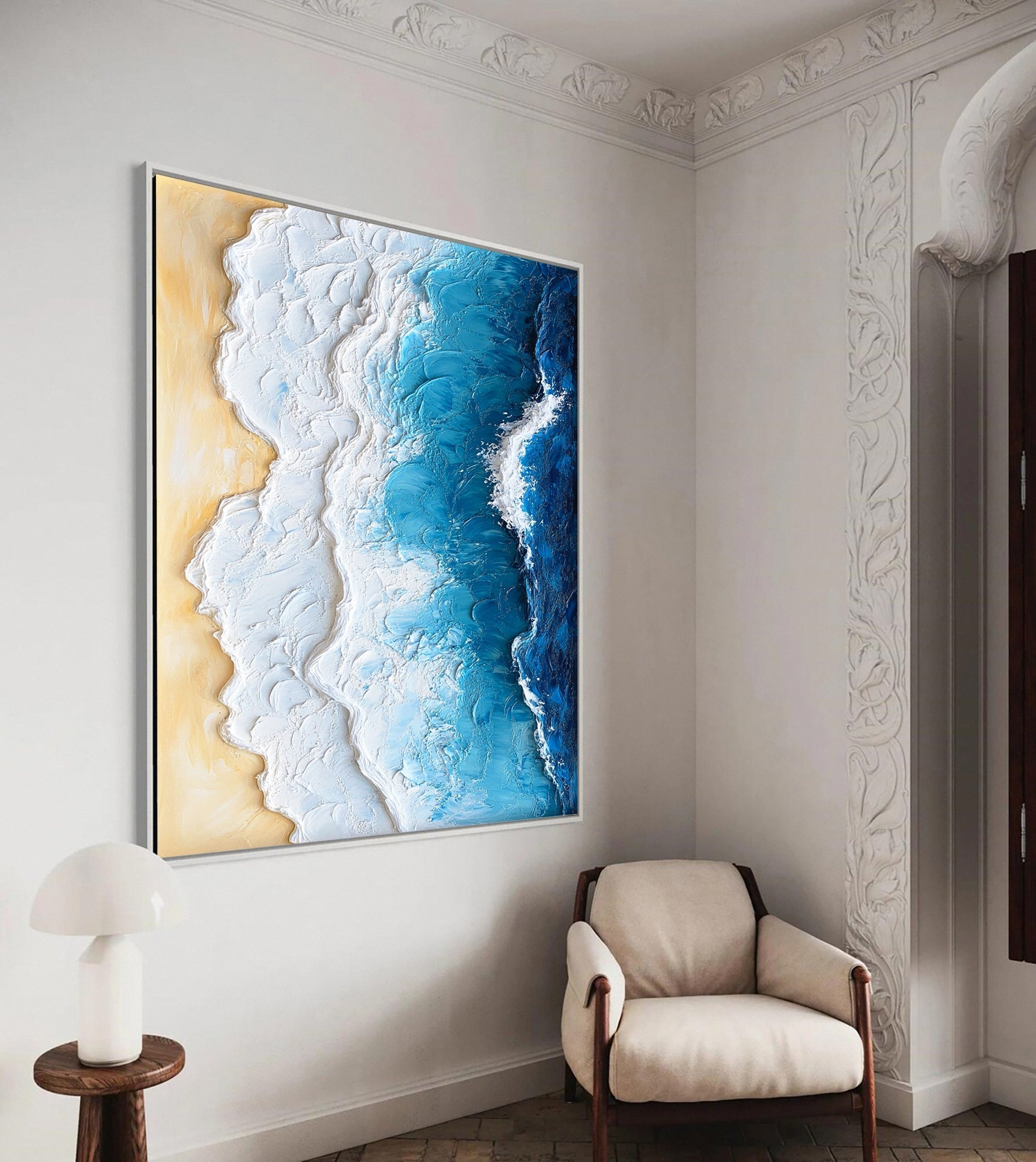 Ocean Edge - 3D Textured Ocean Seascape Art