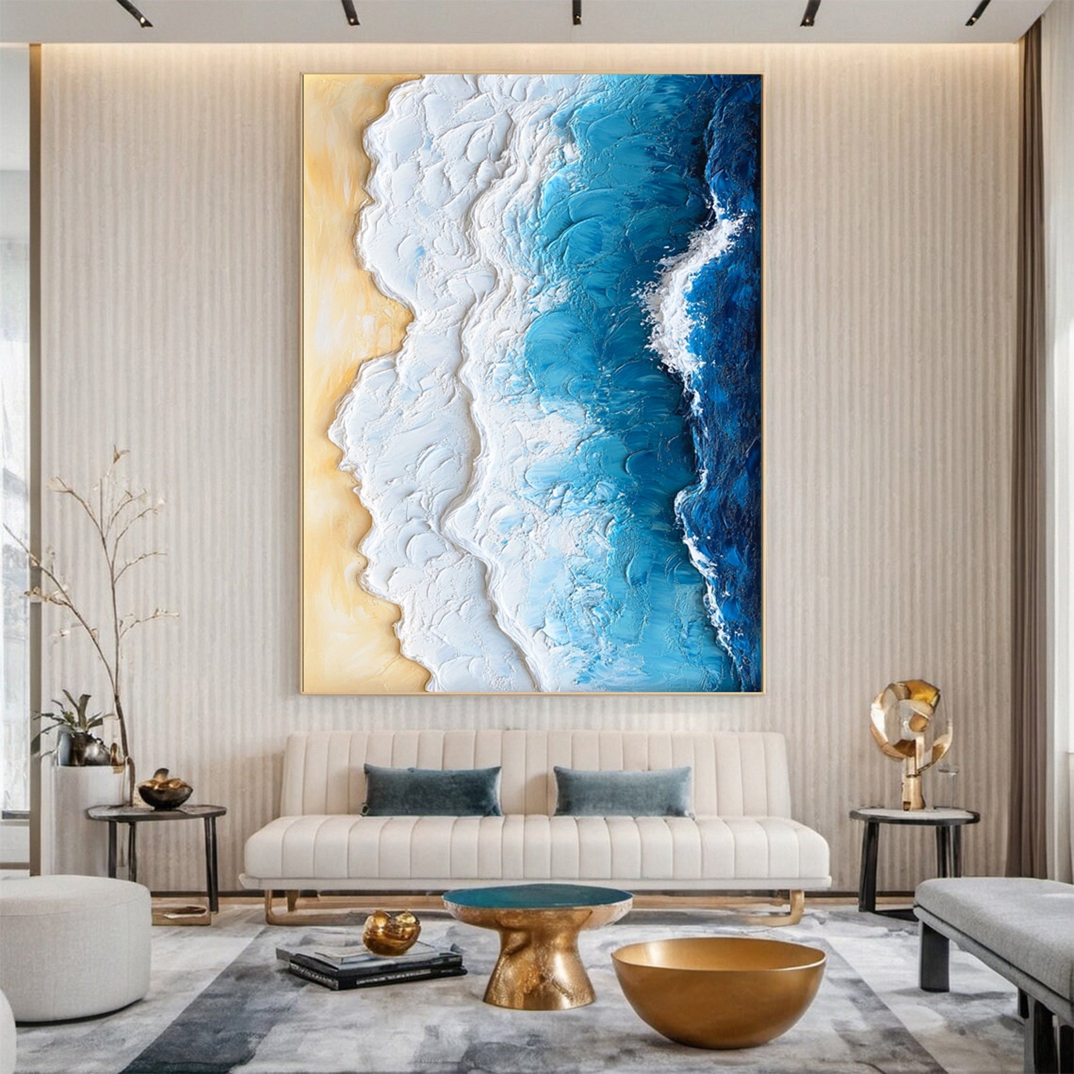 Ocean Edge - 3D Textured Ocean Seascape Art
