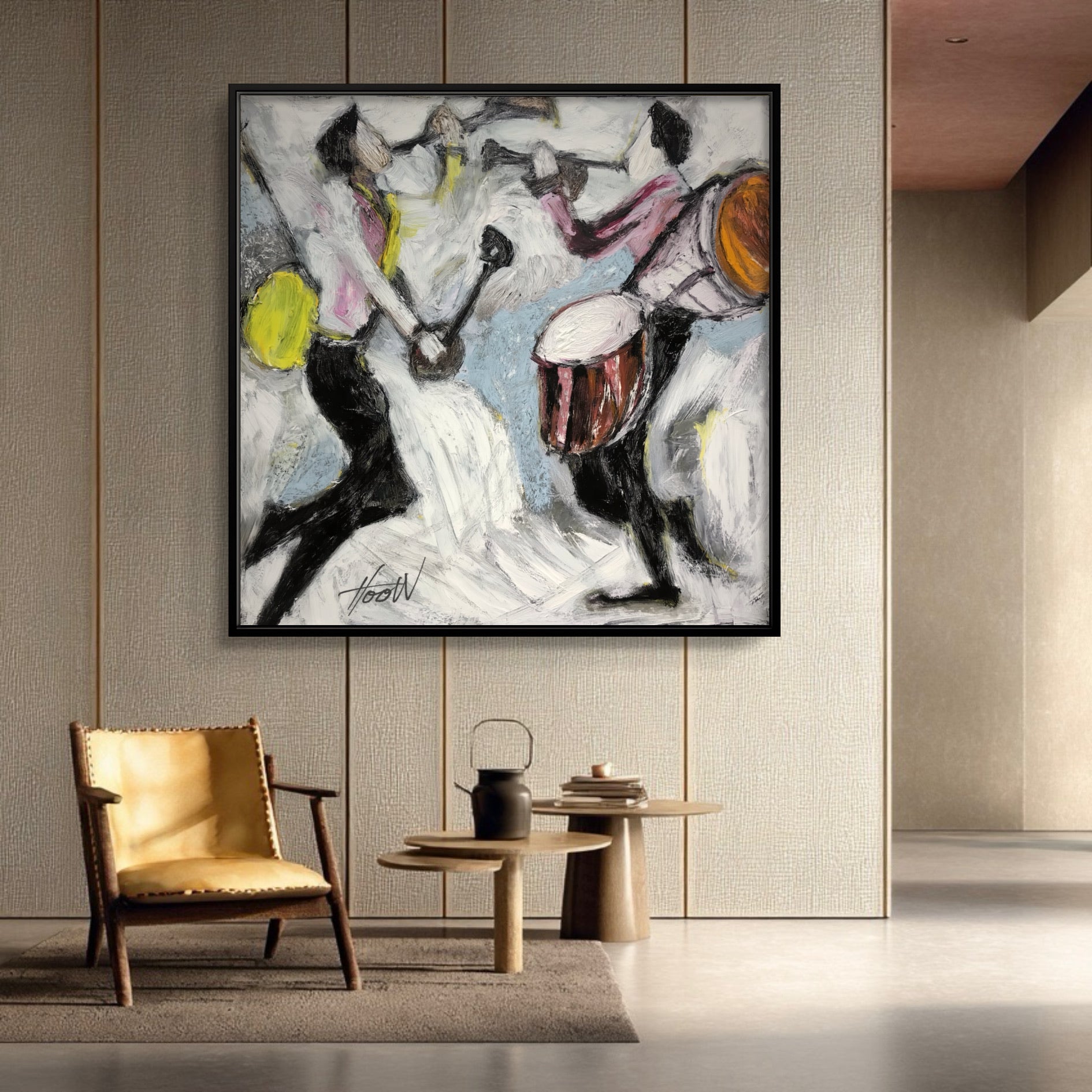 Expressive Figurative Wall Art Inspired by Rhythm and Movement