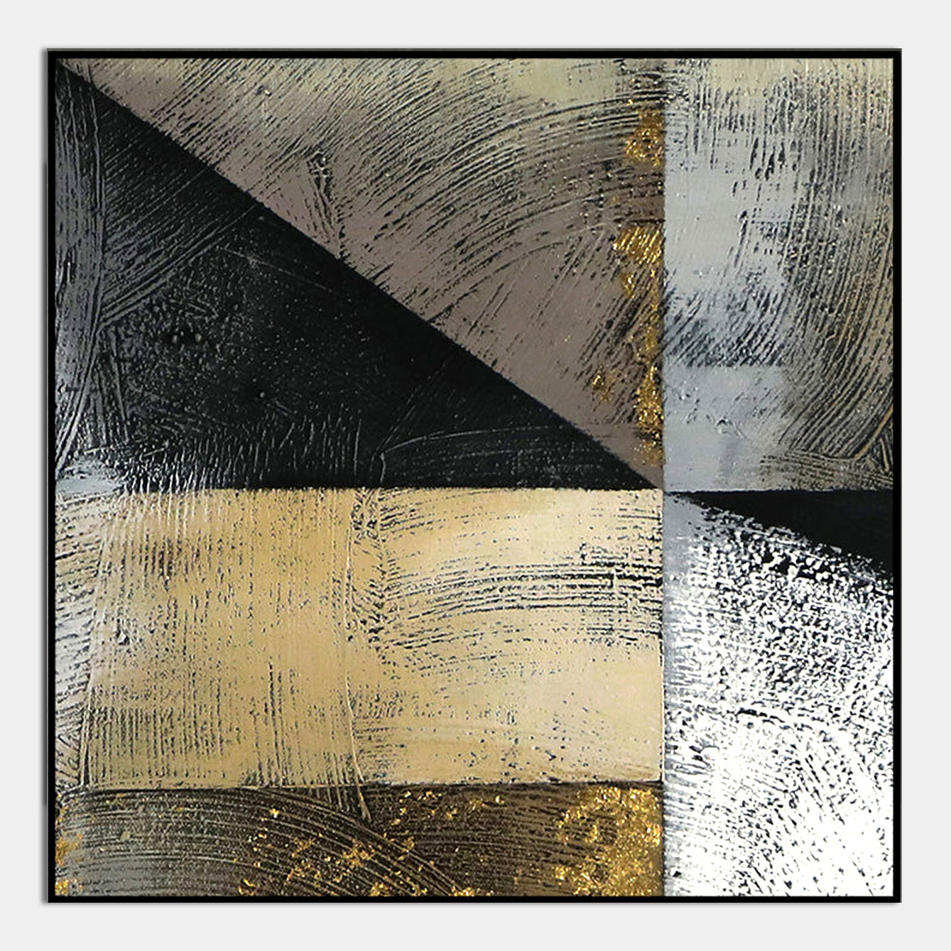 Metallic Harmony: Luxe Abstract