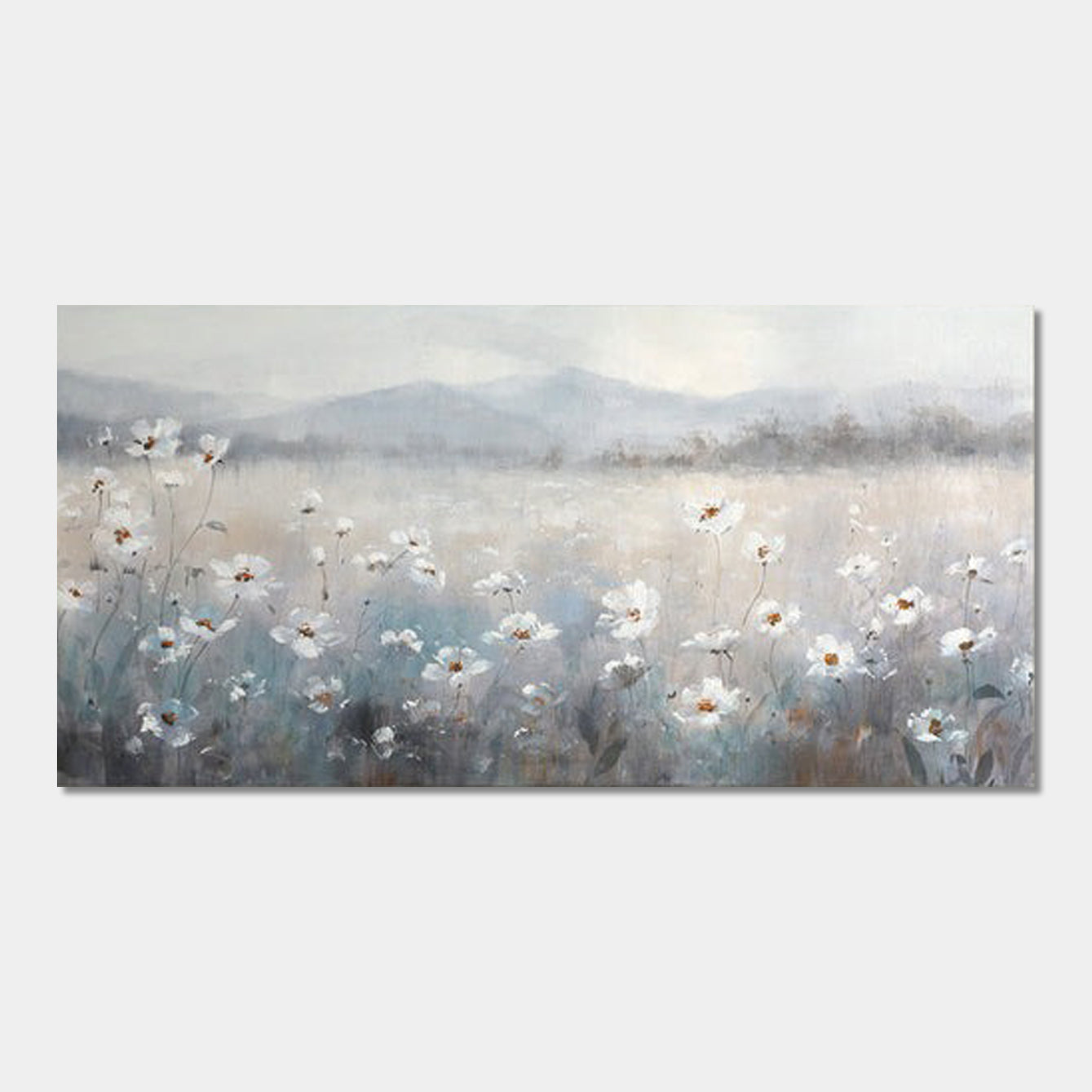 Morning Mist Blossom Field