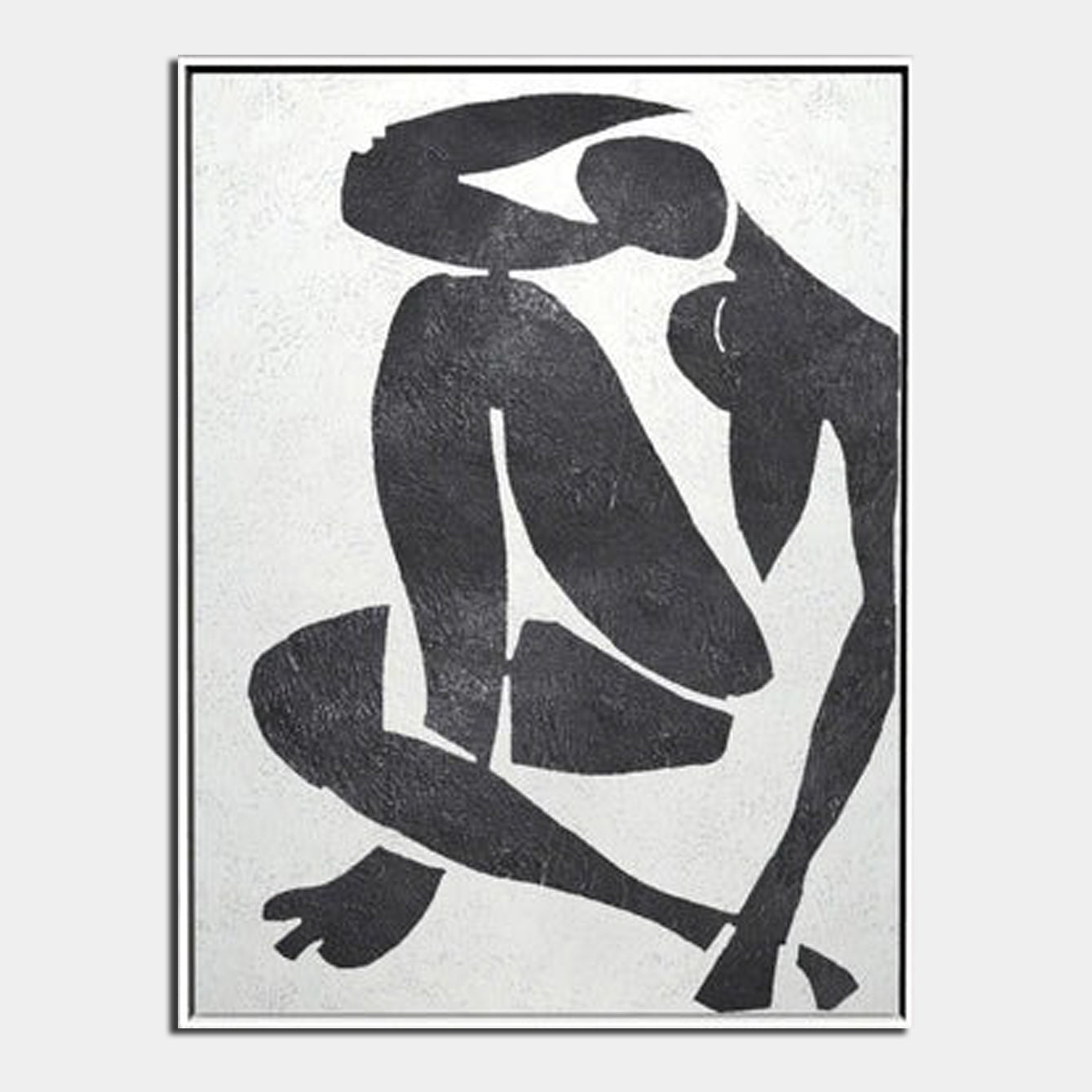 Noir Nu II - Abstract Art Figure Paintings