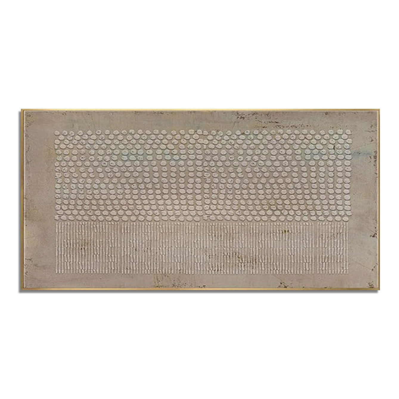 Rhythmic Echoes Artwork – Abstract Geometric Textured Wall Decor