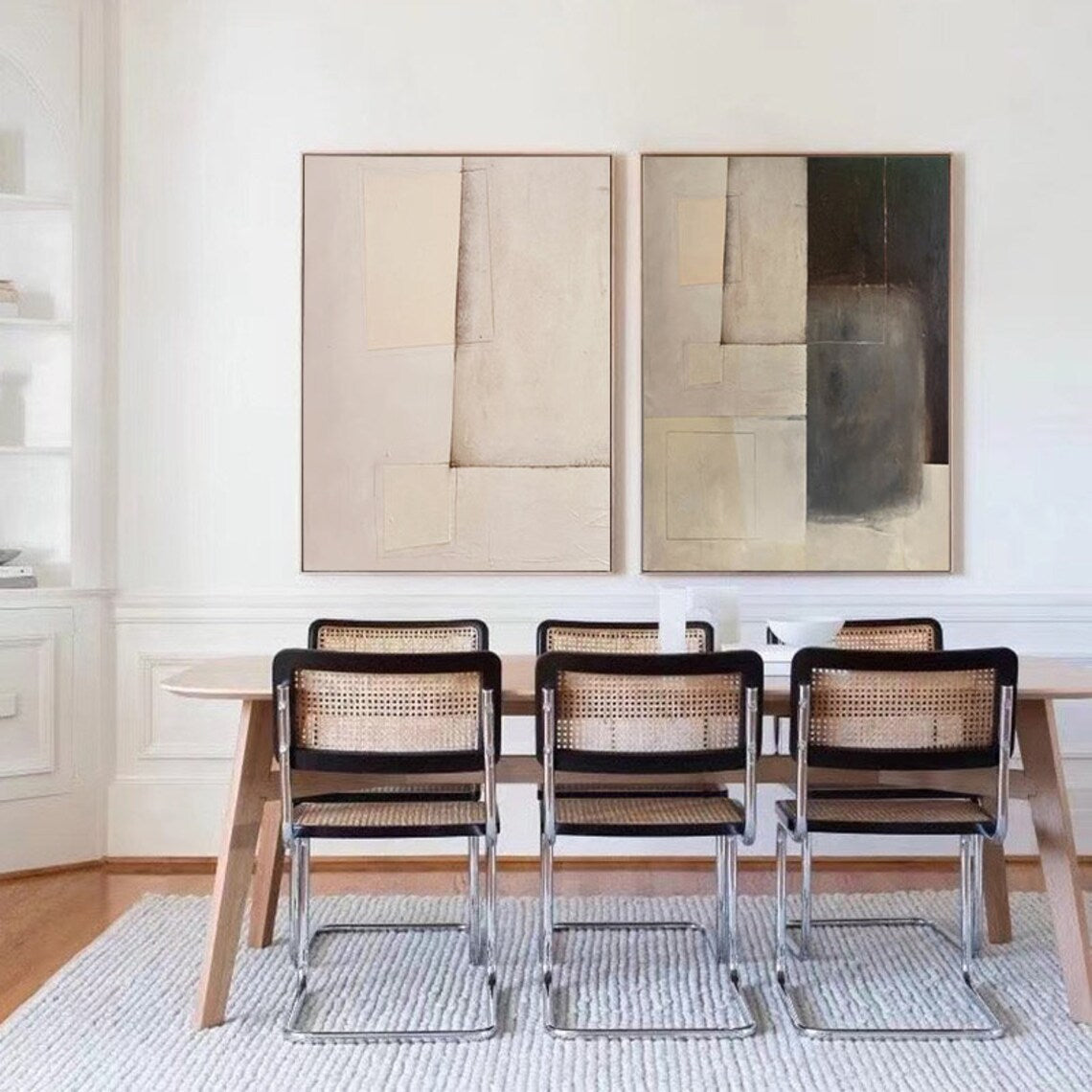 Abstract Harmony Diptych