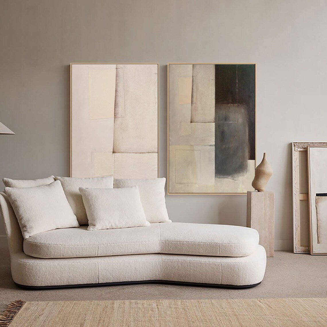 Abstract Harmony Diptych