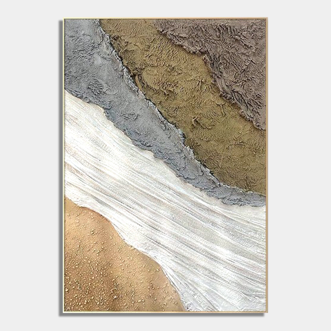 Terraform Artistry Panel – Textured Canvas Art Inspired by Earth’s Layers