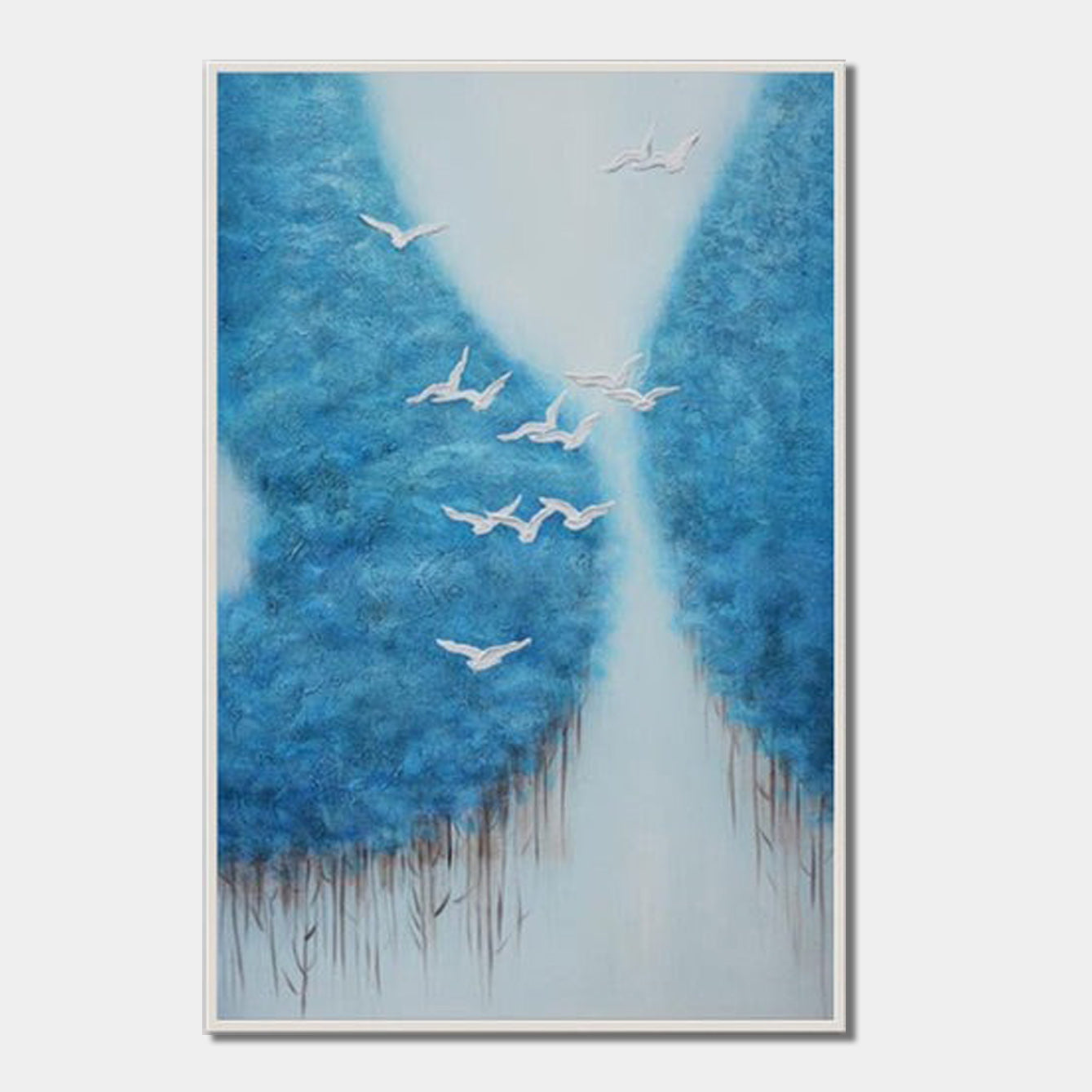 The Heaven – Blue Modern Wall Art