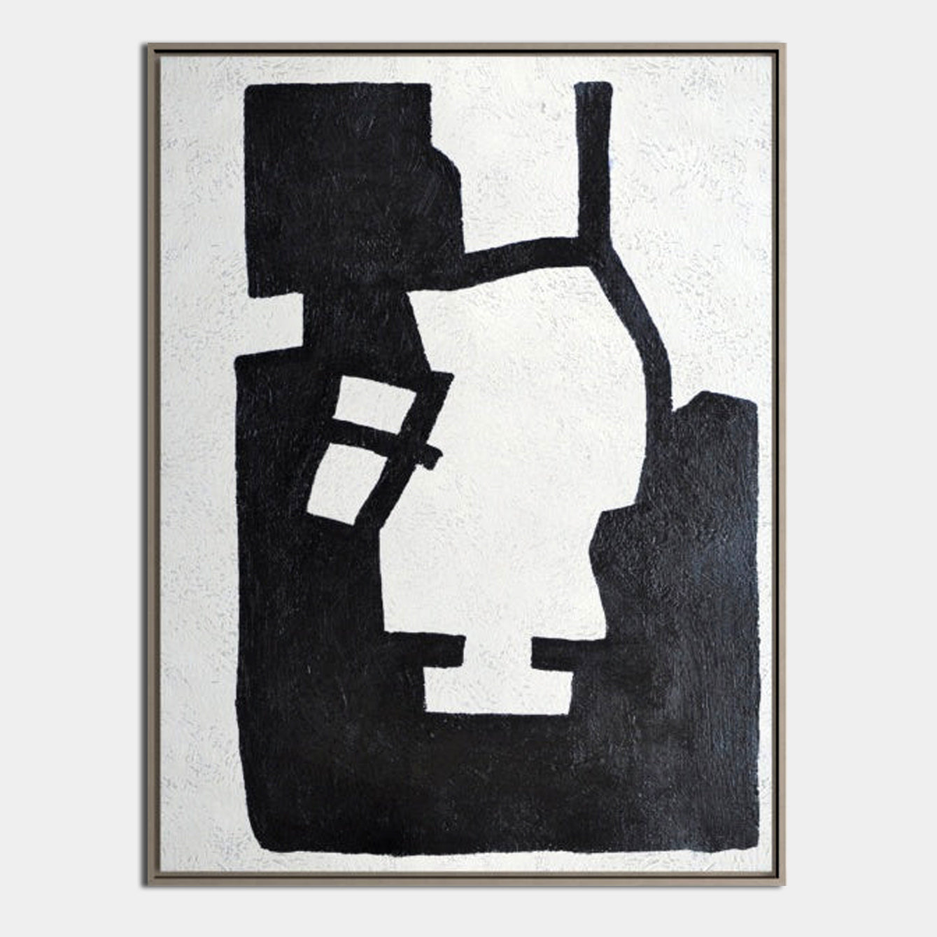 The Moment - Black and White Abstract Art for Modern Interiors