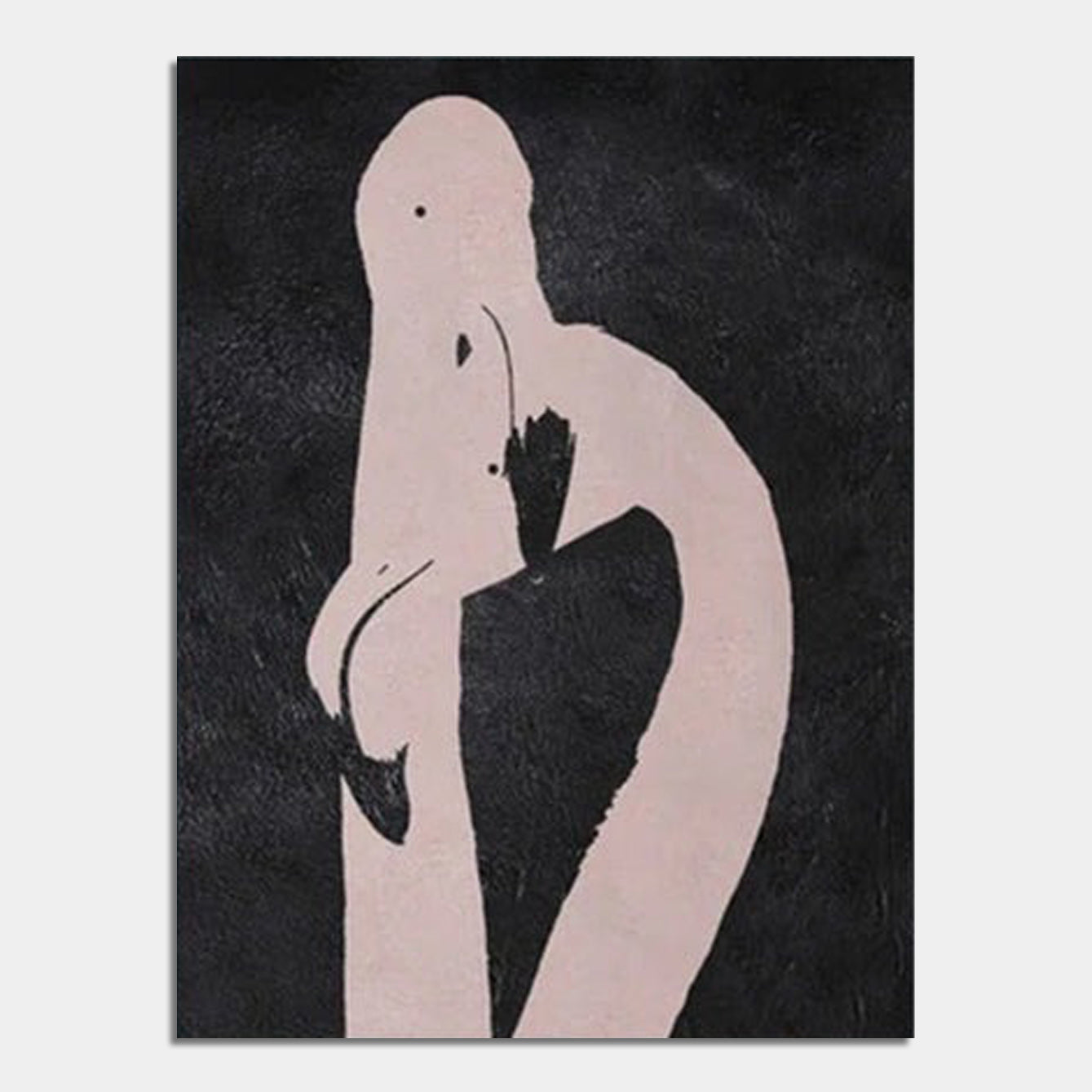 Ugly Duckling 2 – Abstract Flamingo Painting