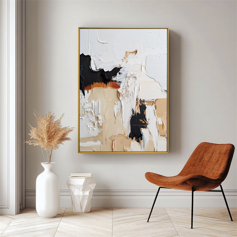 Raw Elegance: Abstract Canvas