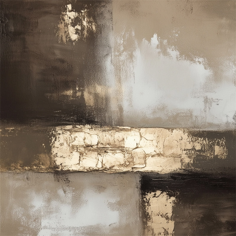 Ethereal Horizons - Abstract Geometric Canvas Art