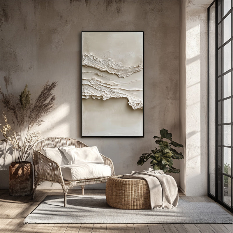 Tranquil Horizons – Sculptural Canvas