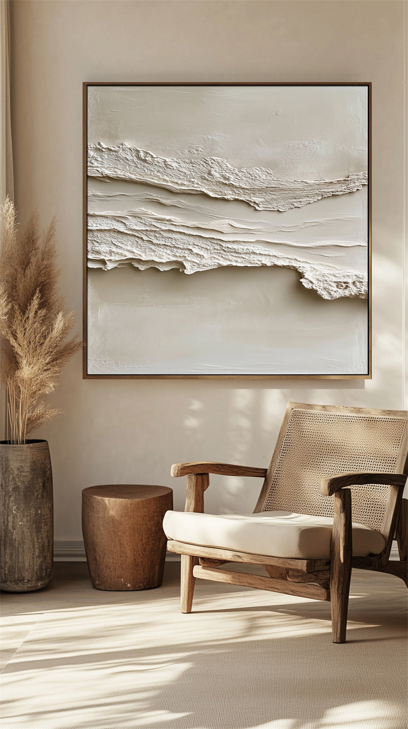 Wabi-Sabi Layers – Textured Canvas Art