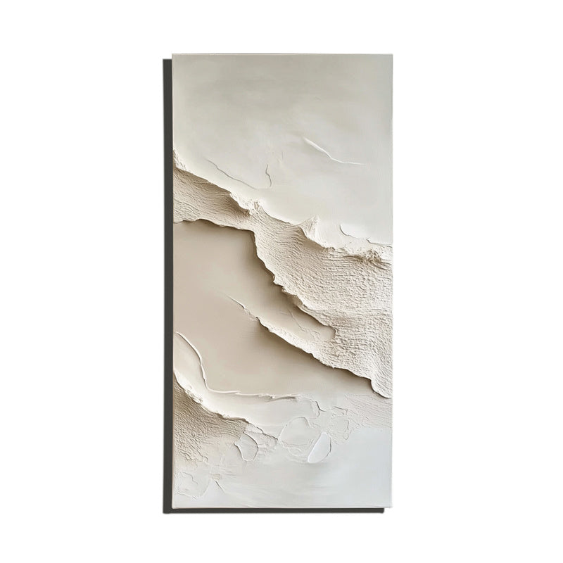 Ethereal Layers 3d wall art for living room diptych with textured abstract neutral design