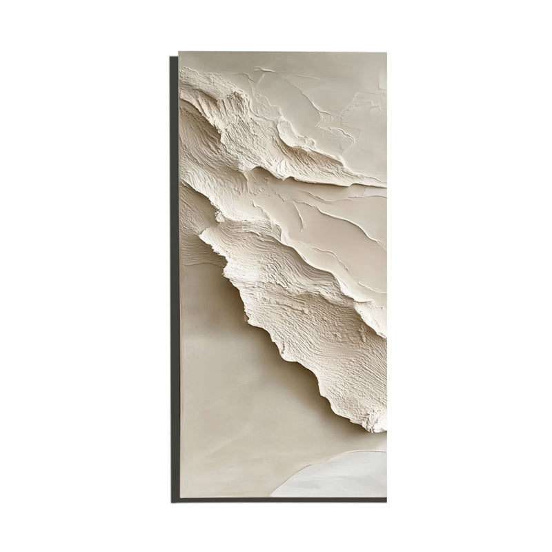 Ethereal Layers 3d wall art for living room diptych with textured abstract neutral design