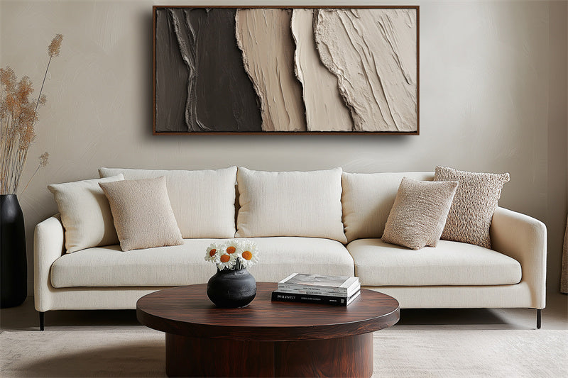 Waves of Serenity Textured Art – Modern Abstract Textured Canvas Art