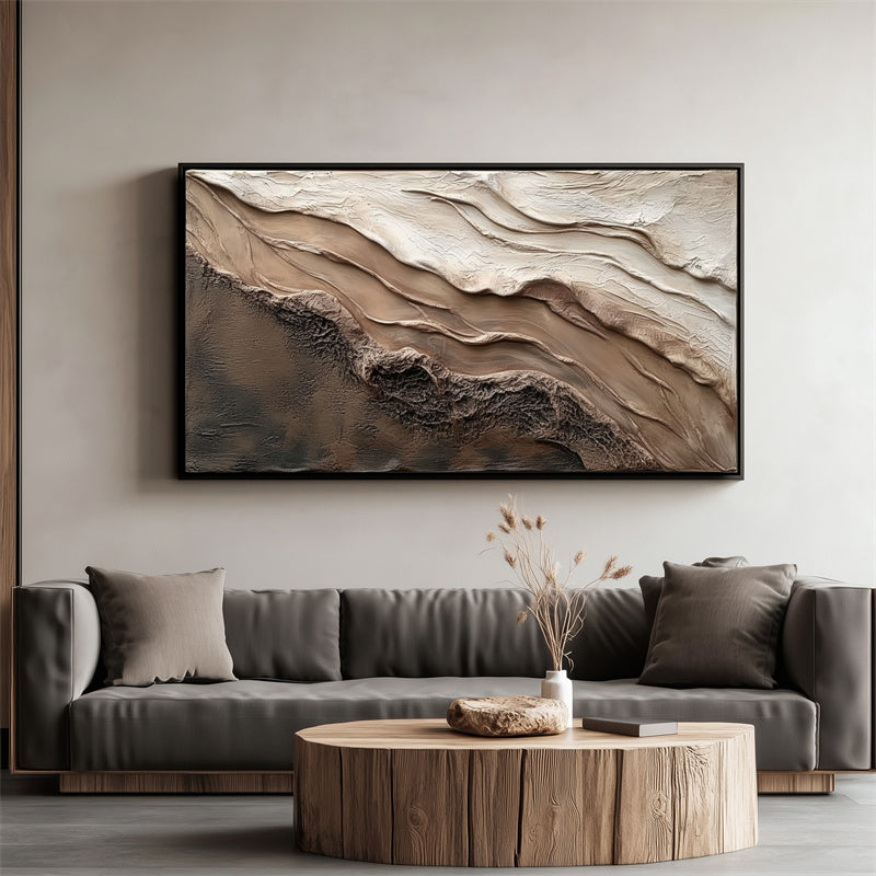 Tides of Time - 3D Textured Landscape Painting