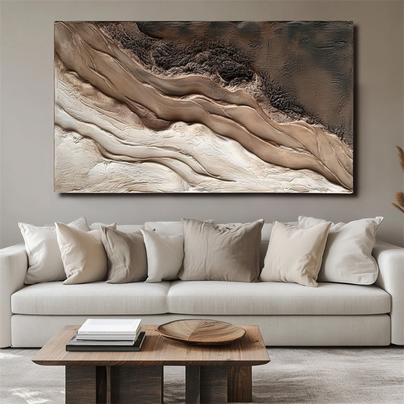 Tides of Time - 3D Textured Landscape Painting