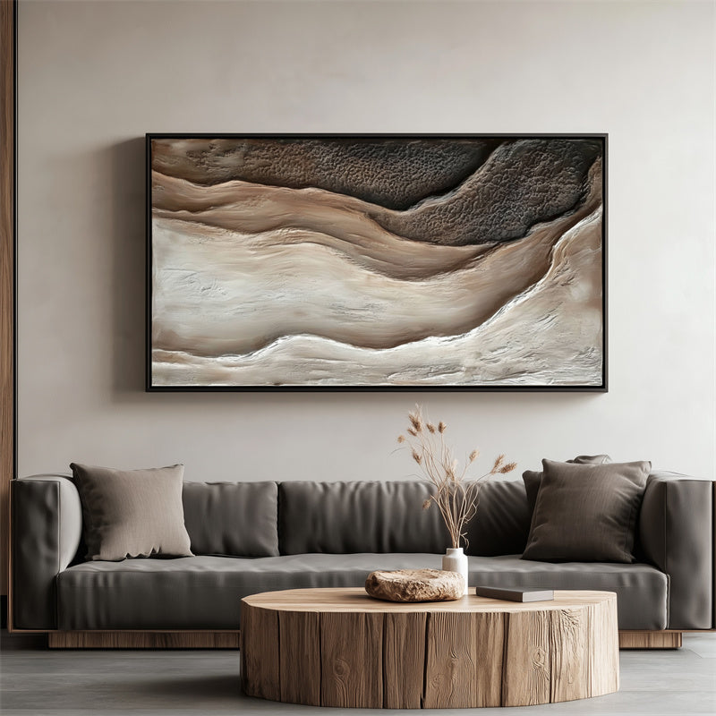 Textured Canyon Flow Art – Contemporary Textured Landscape Art