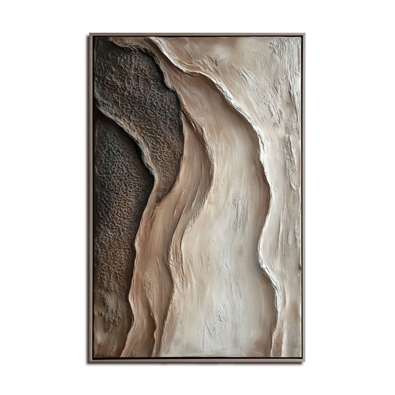 Textured Canyon Flow Art – Contemporary Textured Landscape Art