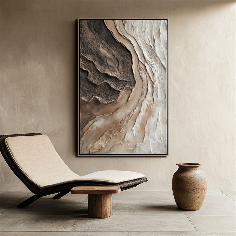 Natural Canyon Texture Art – Contemporary Textured Abstract Art