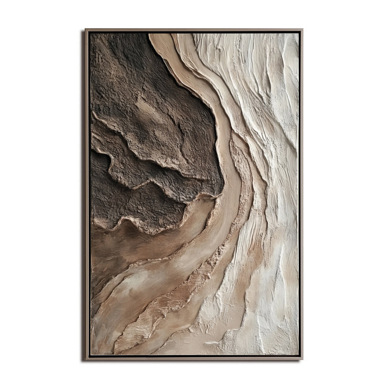 Natural Canyon Texture Art – Contemporary Textured Abstract Art
