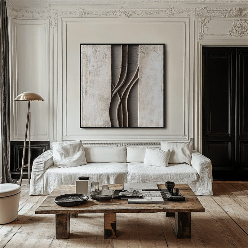 Structured Flow – Textured Wall Art