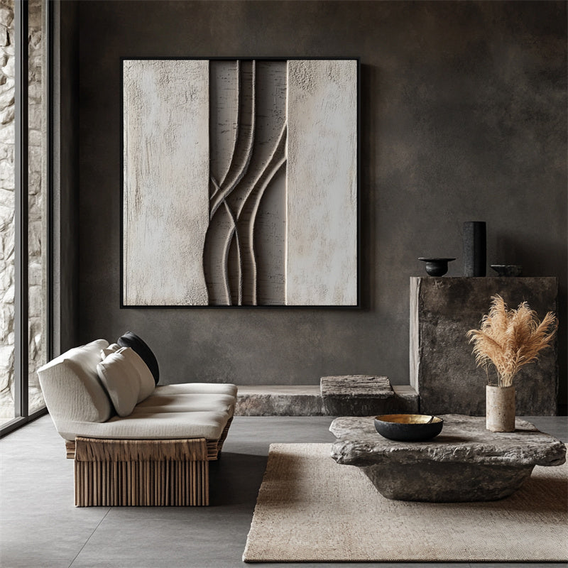 Structured Flow – Textured Wall Art