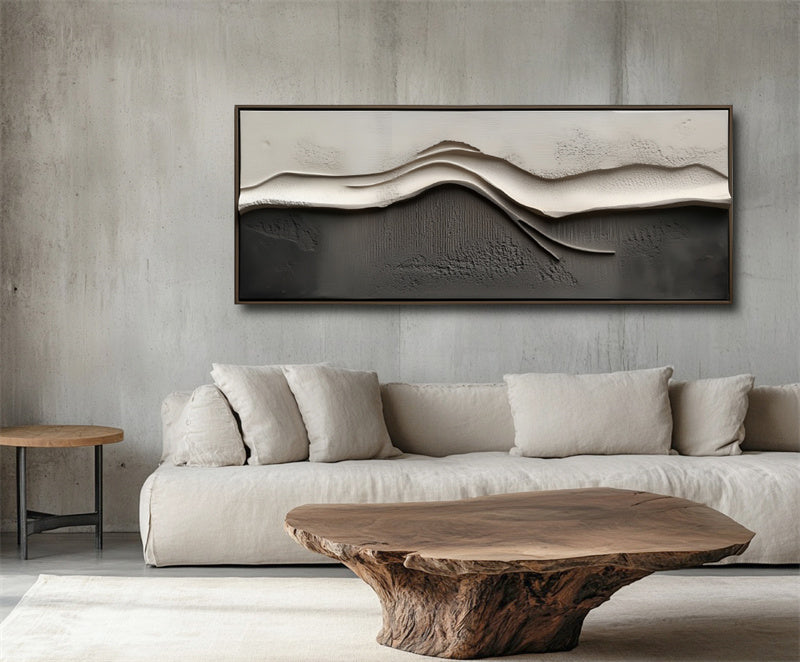 Serene Waves Textured Canvas