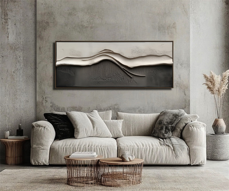 Serene Waves Textured Canvas