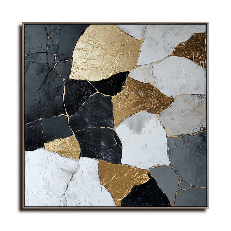 Kintsugi Harmony – Abstract Canvas Art
