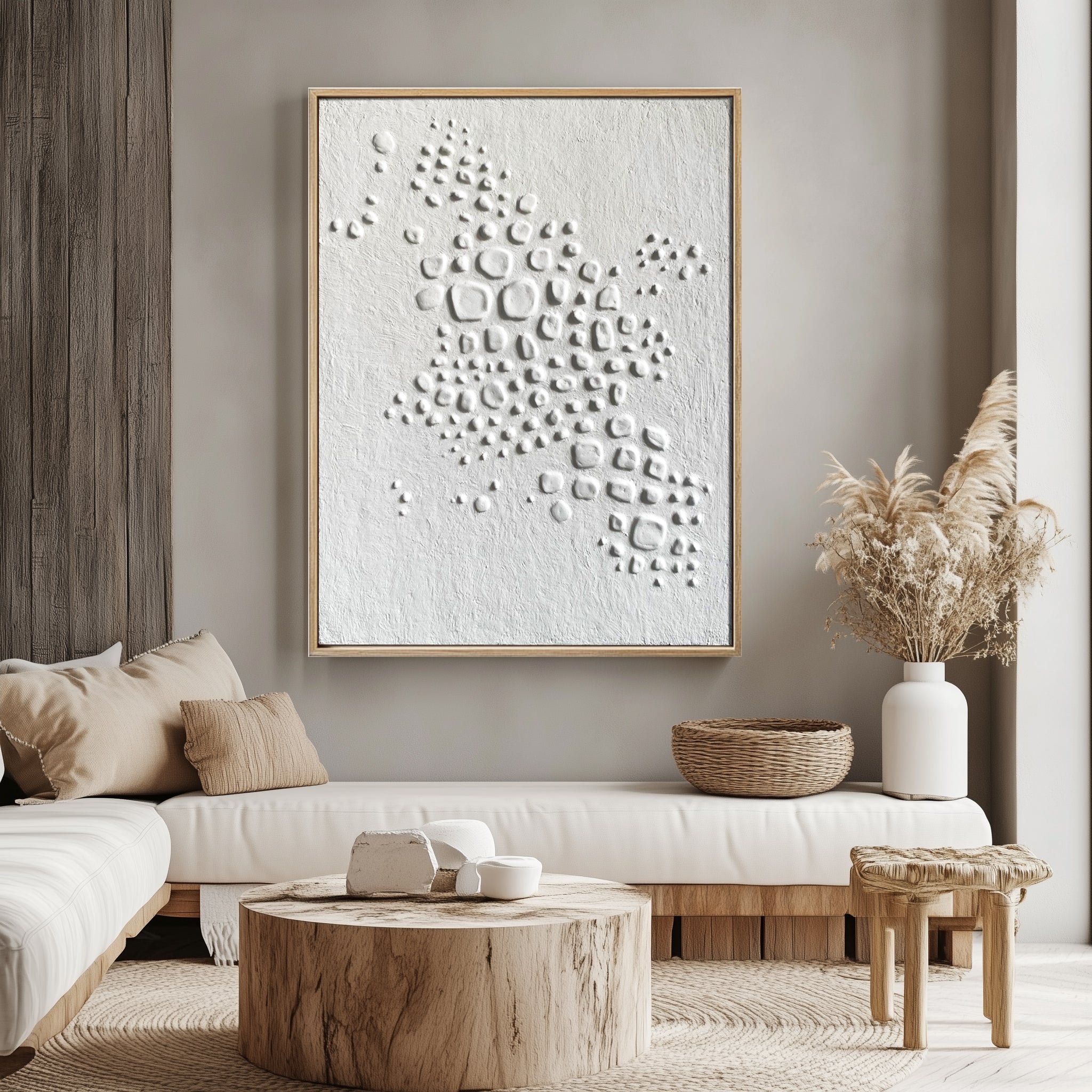 Organic Cluster Textured Canvas