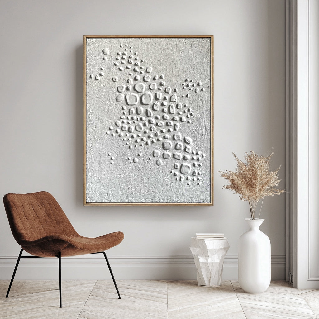 Organic Cluster Textured Canvas