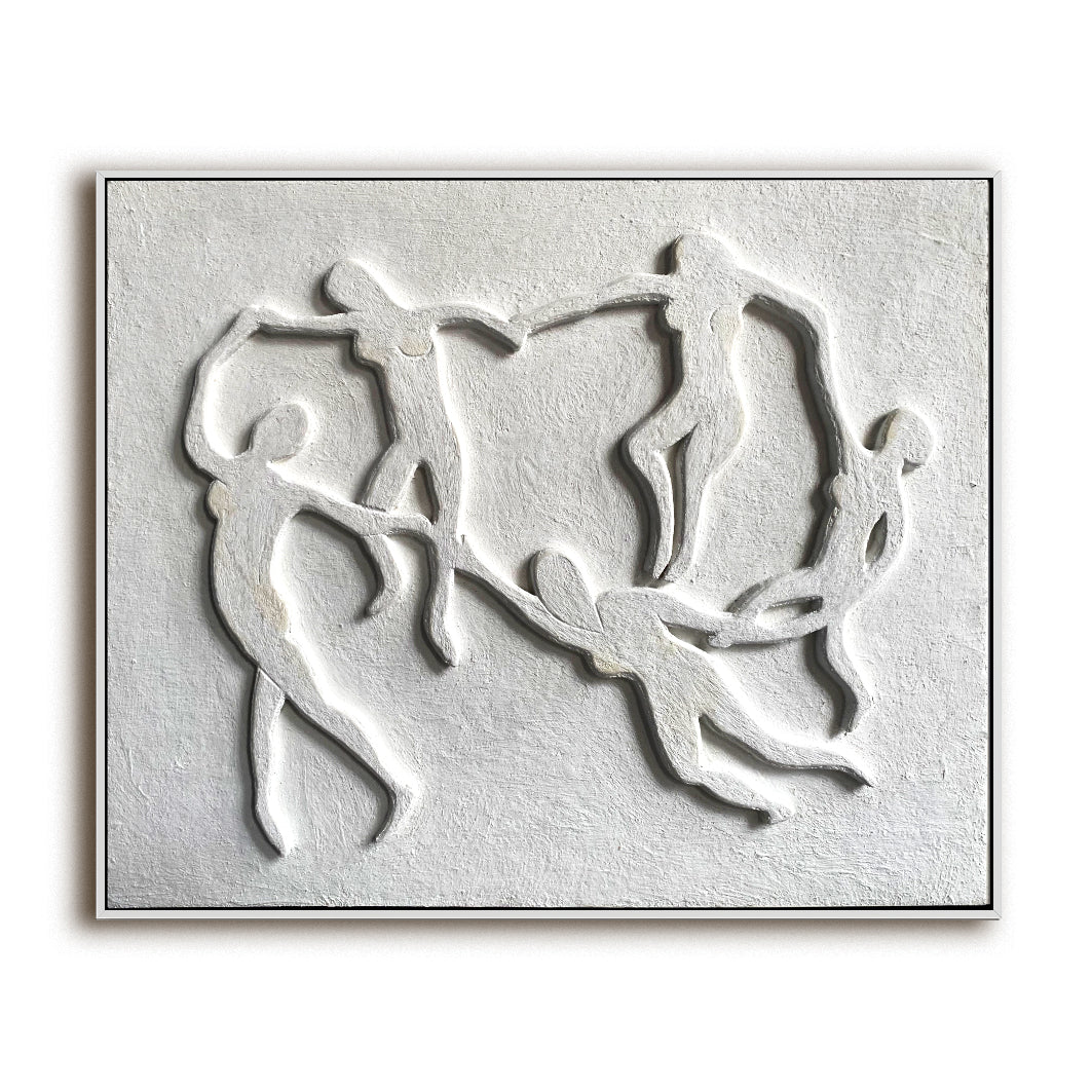 Dancing Figures Textured Art