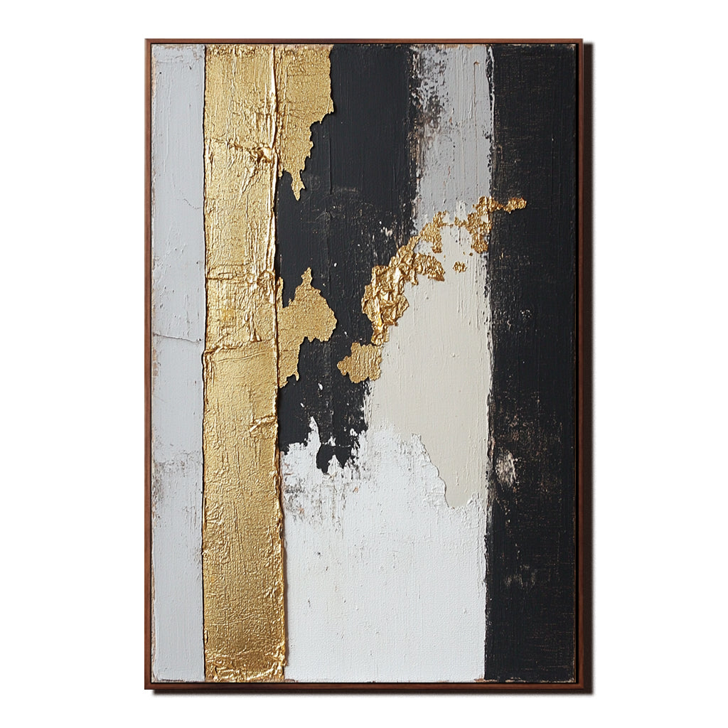 Golden Essence Abstract Art