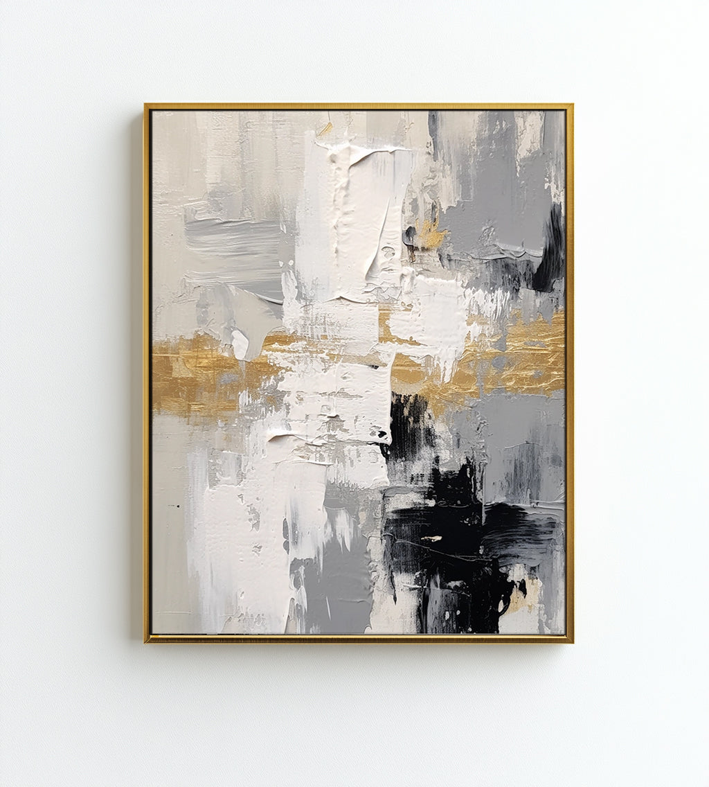 Golden Horizon Abstract Art