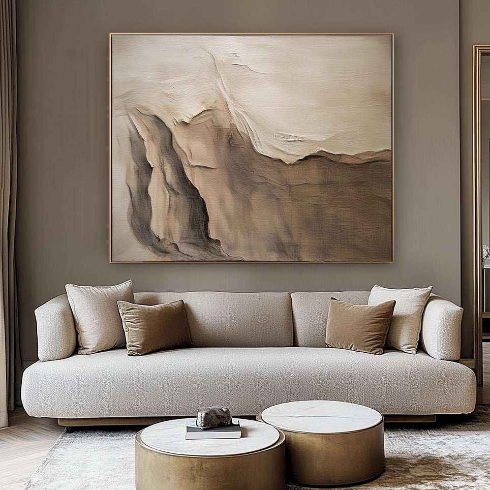 Earthbound Calm: Textured Canvas