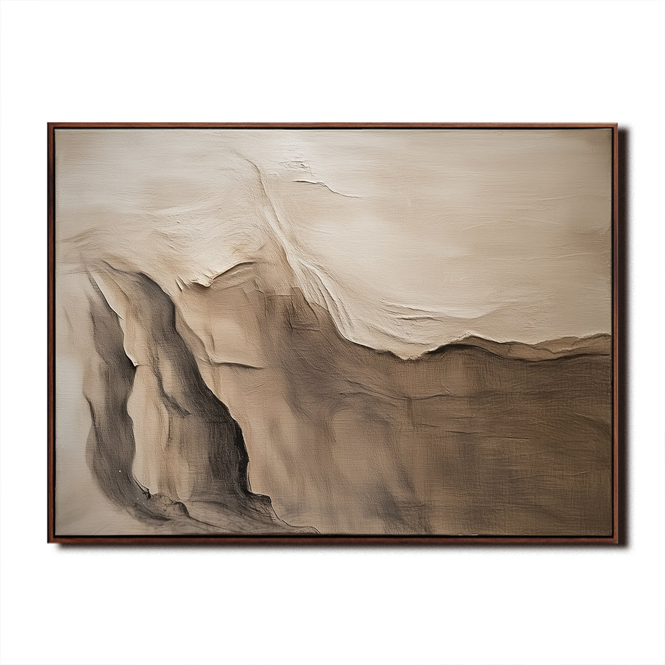 Earthbound Calm - Textured Canvas Abstract Wall Art