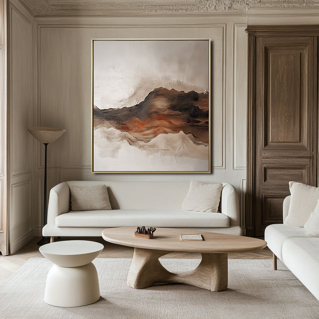 Whispers of the Waves - Textured Abstract Seascape Painting