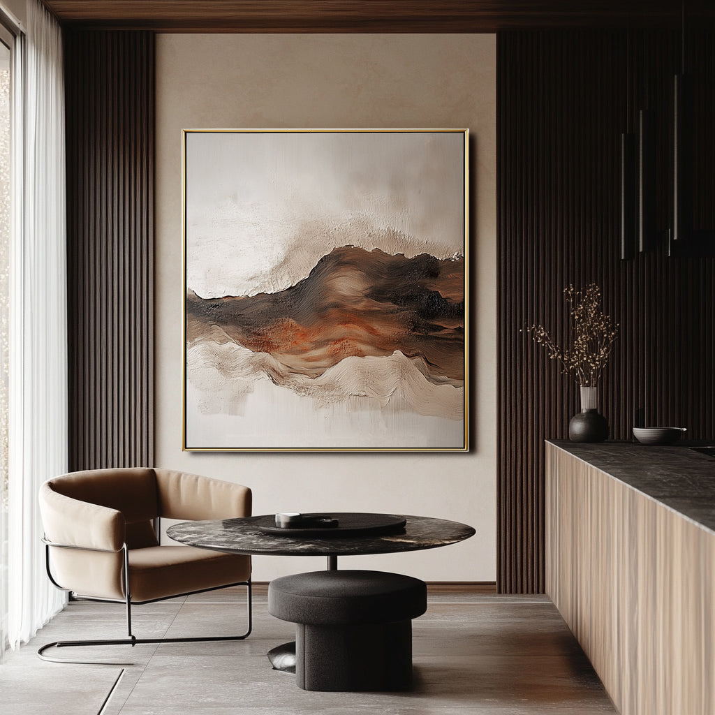 Whispers of the Waves - Textured Abstract Seascape Painting