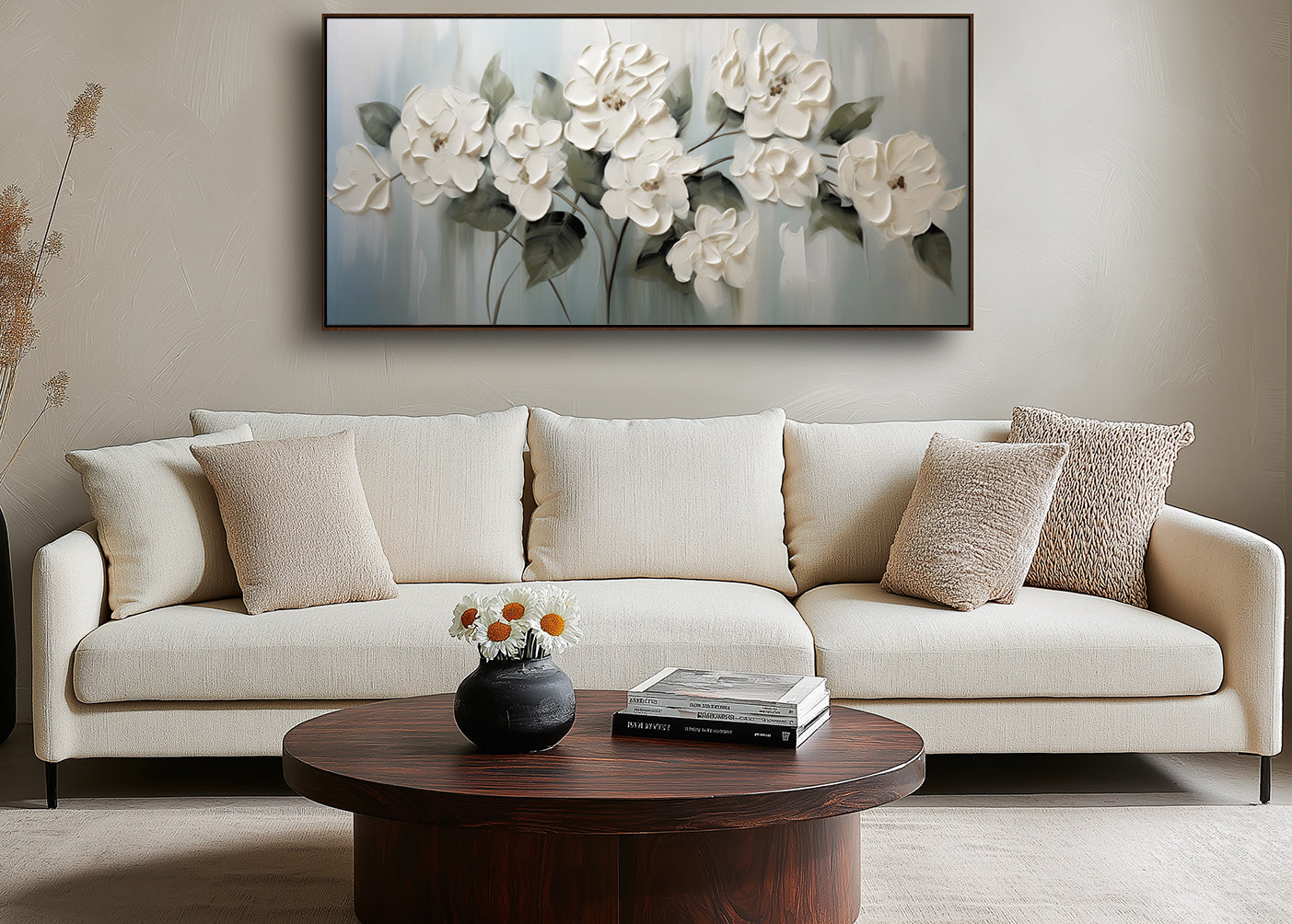 Abstract Textured Seascape in Muted Tones-wp242378