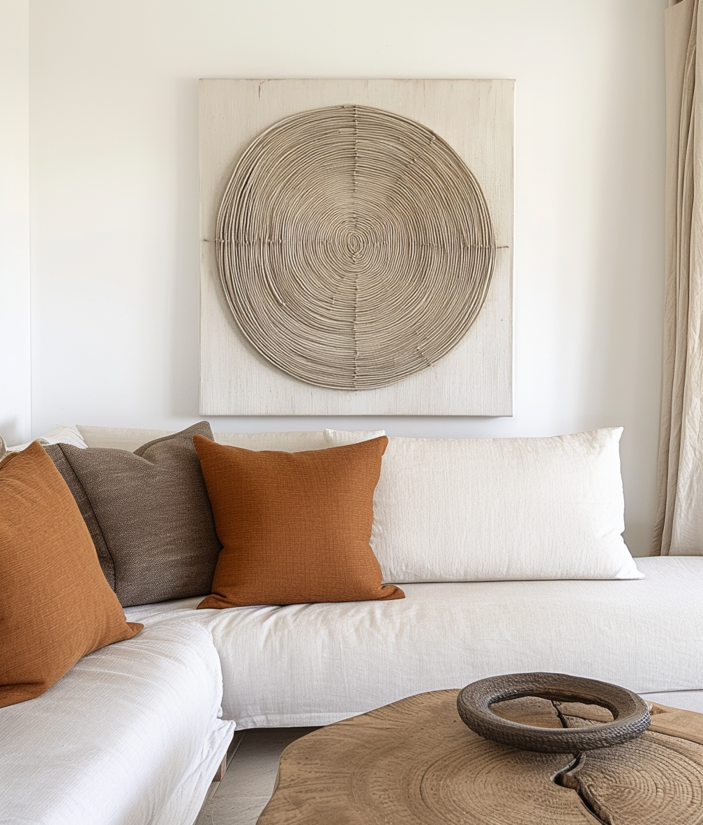 Endless Circle Textured Contemporary Wall Art