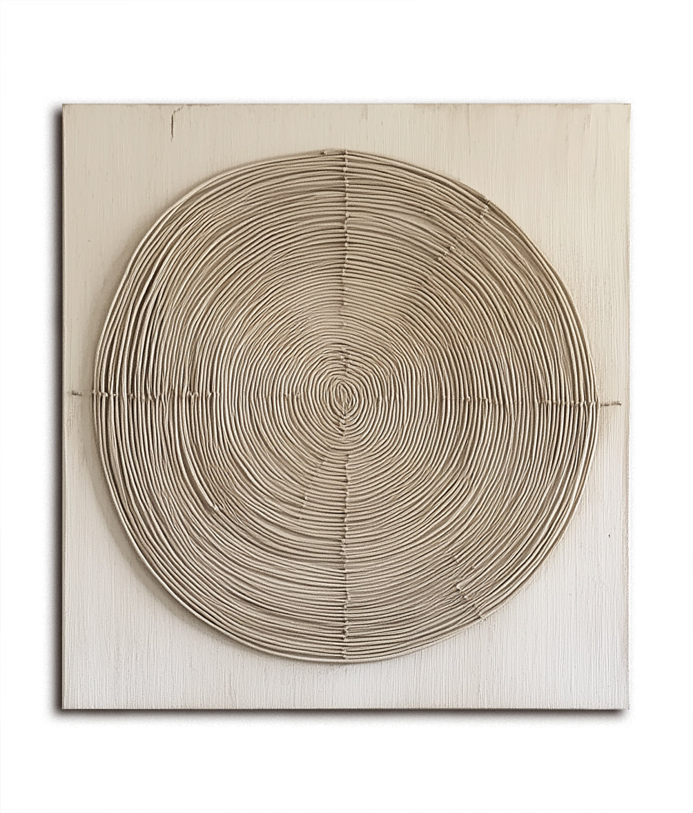 Endless Circle Textured Contemporary Wall Art