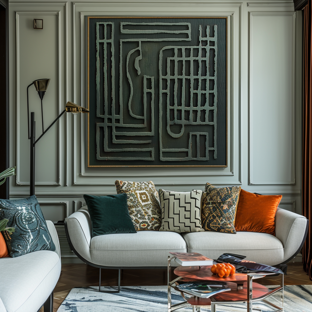 Urban Maze - Geometric Textured Art