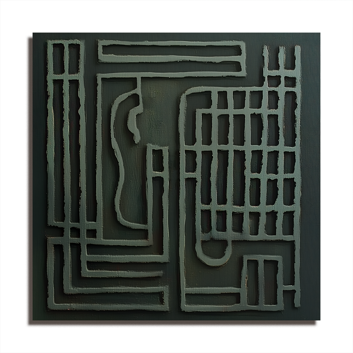 Urban Maze - Geometric Textured Art
