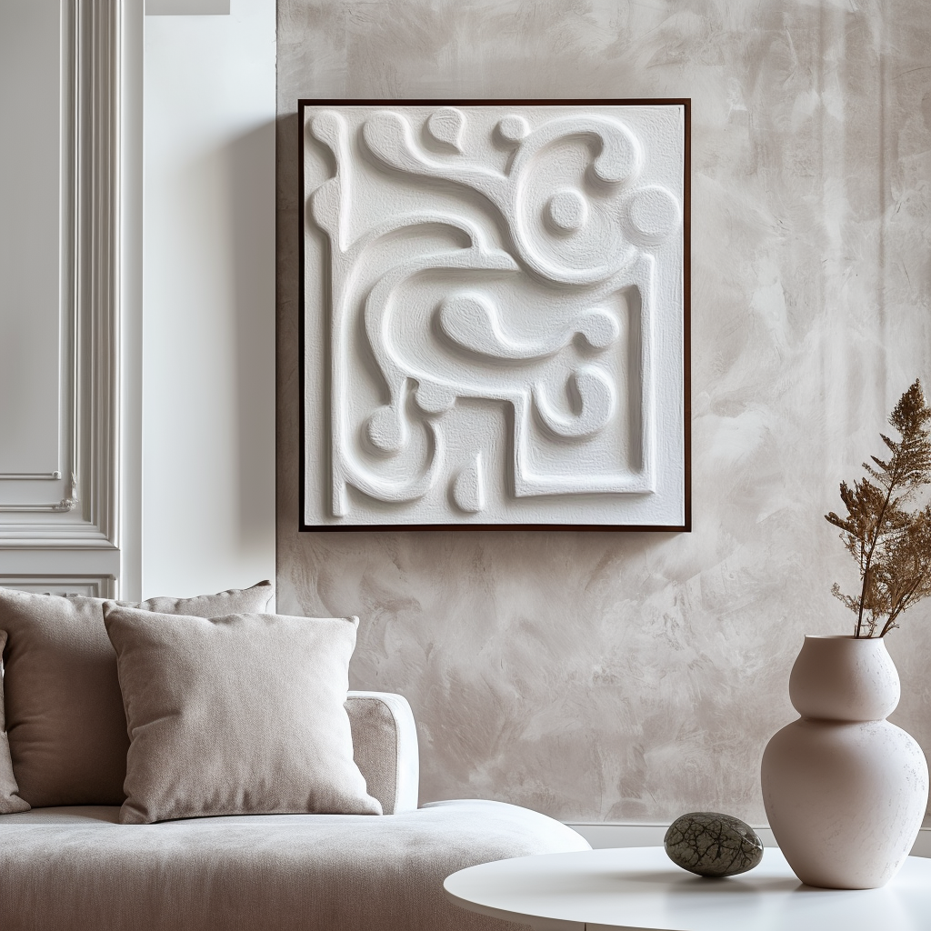 Ethereal Flow Textured Canvas Art