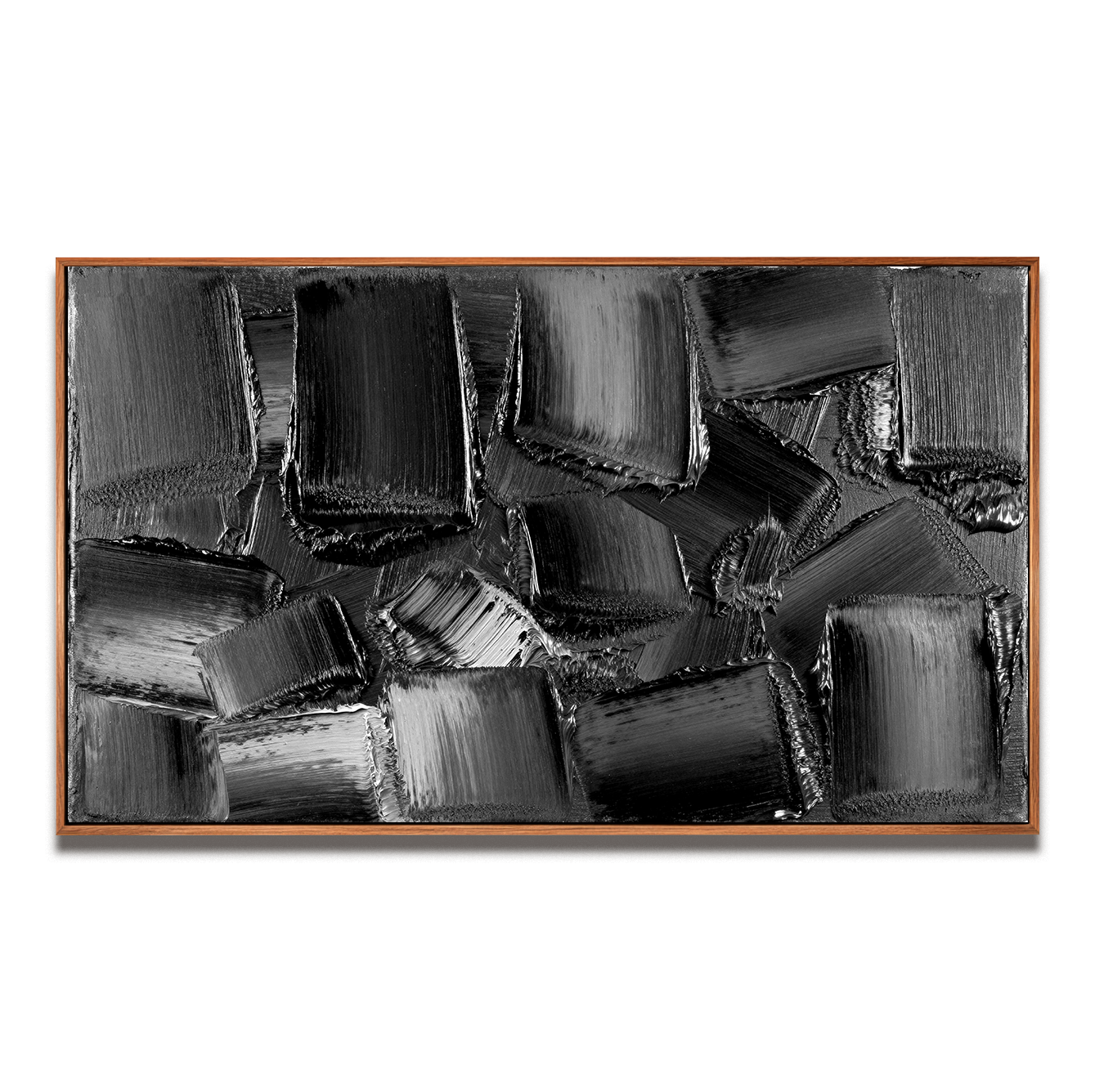 Abstract Wabi Texture Black time AG068