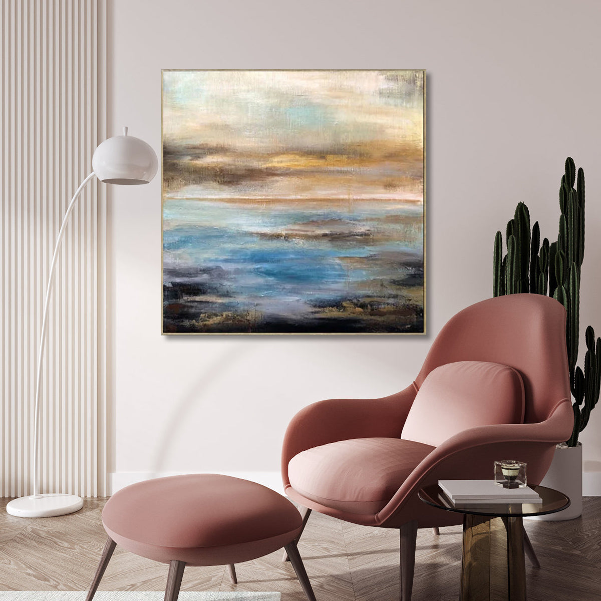 Abstract Sea and Sky landscape paintings modern abstract seascape wall art